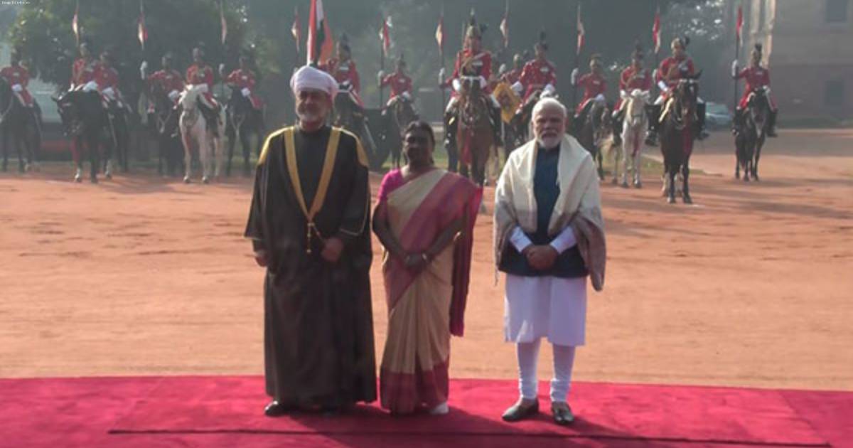 Oman Sultan Haitham Bin Tarik accorded ceremonial reception at Rashtrapati Bhavan
